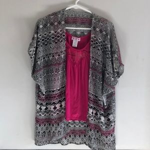 Three pink hearts . NWT size small 2 piece